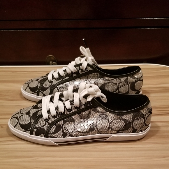 NEW Coach Signature Sneakers size 6.5 - Picture 4 of 6